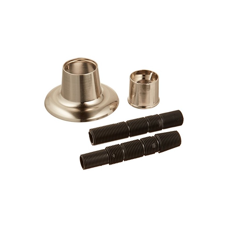 Danco 10313 Universal Adjustable Flange and Nipple, Brushed Nickel