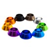 50pcs M5 Cone Cup Washers Anodized Aluminum Alloy Screw Gasket