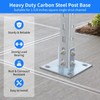 4 PCS Strut Post Bases, 4 Slotted Holes U Post