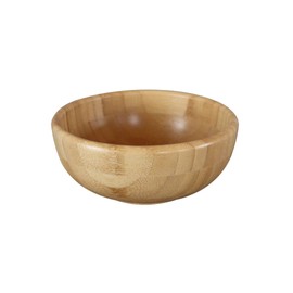 pandoo Bamboo Bowls, Fruit Bowl, Bamboo Bowl, Bowl Set, Salad Bowl, Bamboo Tableware, Fruit Basket, Wooden Bowl, Decorative Bowls (Diameter 14 cm)