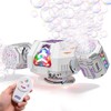 GoGonova Bubble Machine, 30000+ Bubbles/Min Rechargeable Kids Bubble Machine, Big