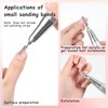 6 Pcs Small Sanding Bands Nail Drill Bits Bits, 3.1