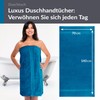 Lashuma 100% Cotton Bath Towel Blue - Petrol, Linz Premium