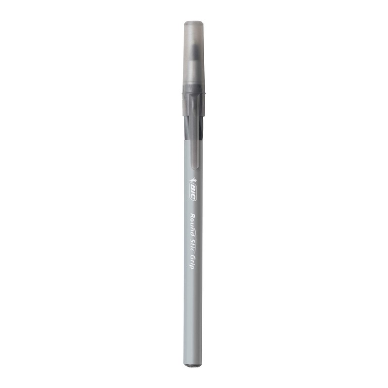 BIC Round Stic Grip Xtra Comfort Ballpoint Pen, Medium Point