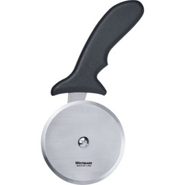 Westmark Master Line 132822E3 Professional Pizza Cutter XXL Pizza Roller, Blade Dimensions: Diameter 10 cm, Length 23 cm, Stainless Steel / Plastic, Black/Silver