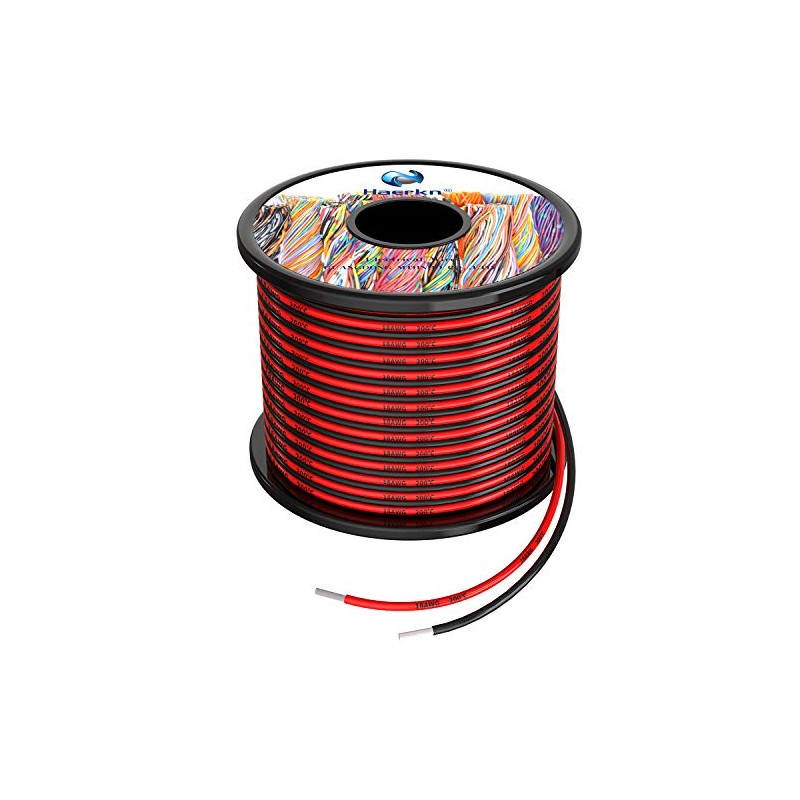 18awg Silicone Electrical Wire Cable 132ft [Black 66ft Red 66ft]