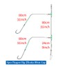 Rodeel 4 PCS Sea Fishing Rigs Flapper Rig Two Hook