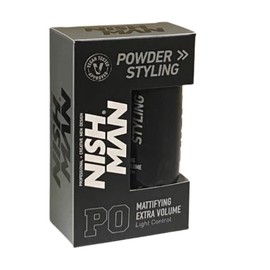 Nishman Cera en Polvo para Cabello Hombre Fijación Extra Mate Firmeza Mattifying Extra Volume Light Control Powder Styling Modelo P0 de 20g