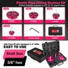 4-Piece Plastic Pipe Reamer Tool Kit for PVC, CPVC, and