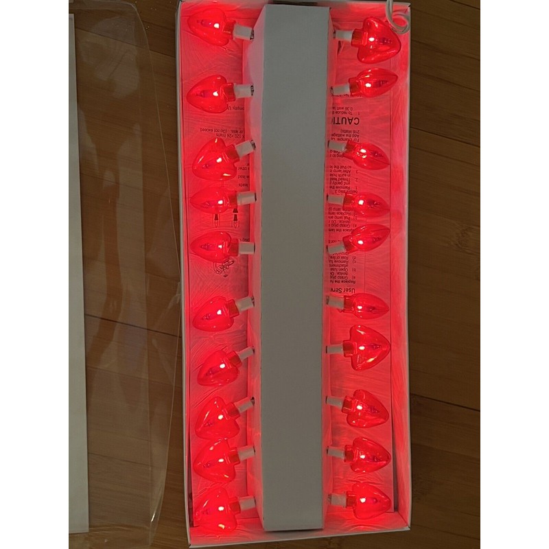 Nantucket 20 Count Heart Shaped Valentine's Day String Lights For