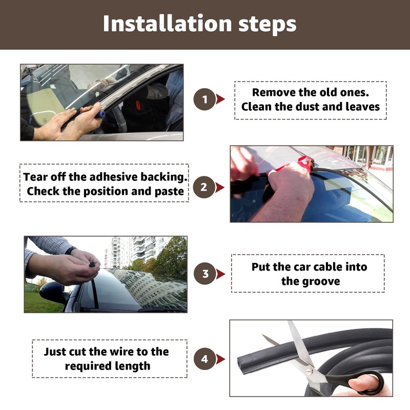 Lusperi Car Wire Cover for Windshield & Light Bar -