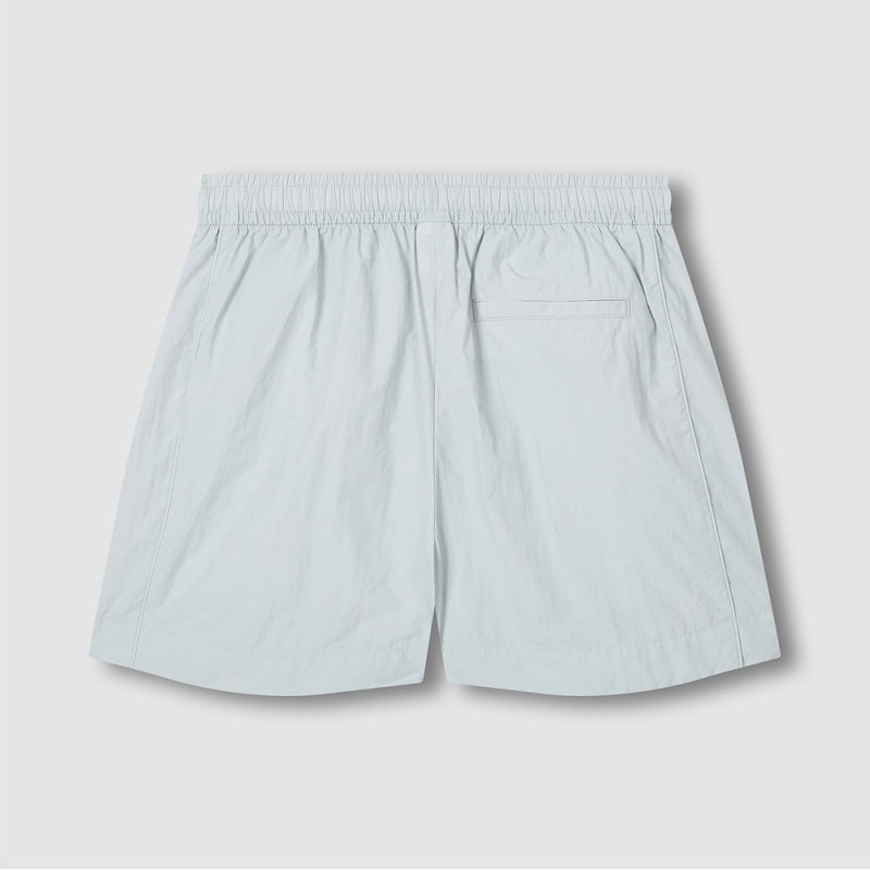 JAJU [JAJU] Women's Crinkle Banding Half Pants_Mint Gray