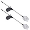 2Pcs Garden Solar Lights LED RGB Fast Charging Petal Design