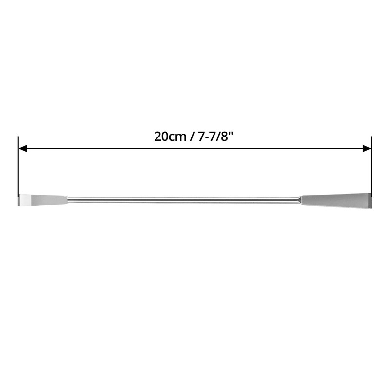 QWORK Stainless Steel Laboratory Spatula Laboratory Double Scraper, 200 mm,