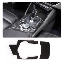 TOYCIDFG Car Shifter Center Console Gear Shift Panel Cover Trim for Alfa Romeo Giulia 2017-2019, Car Carbon Fiber Pattern Decoration Accessories