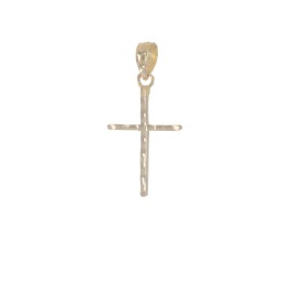 Unbranded 10k Yellow Gold Shiny-Cut & Polished Cross Pendant