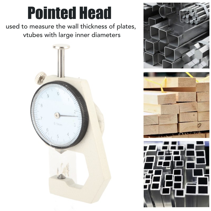 Thickness Gauge Portable Clear Scale Pointer Display Wear Resistant Thickness