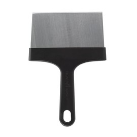 Blackstone 5061 - Rascador de plancha resistente de 6 pulgadas, acero inoxidable | Mango resistente al calor, parte superior plana, mango de plástico 