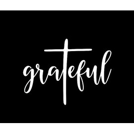 Grateful Cross MKR Decal Vinyl Sticker |Cars Trucks Vans Walls Laptop|White|5.5 x 4.1 in|MKR1513