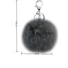 MMQXWZG 2PCS Pom Pom Keychain Faux Rabbit Fur Ball for