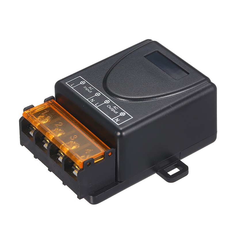 Smart Home 433Mhz AC85-220V 1CH Wireless Remote Switch Relay Receiver