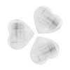 NKlaus 3 x Selenite Heart Stone 4 cm Small -