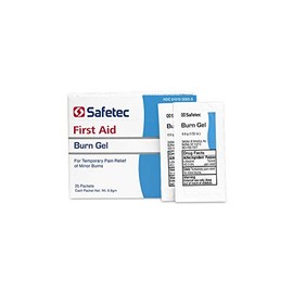 Safetec First Aid Burn Gel, 0.09gm Packets (25 Packets)