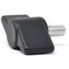 Design61 4 x Plastic Wing Screws with Threaded Bolts Steel