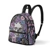Snilety Gothic Backpack Purses for Women Floral Skull Small Backpacks