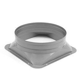 ZUDKSUY 8 Inch Duct Connector Flange, Galvanized 8" Duct Flange Metal Square to Round Duct Pipe Connector for HVAC Ventilation Cooling Heating and Air Conditioning Systems