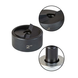 UTZIKO 2" Conduit Knockout Punch Unit with Manual Draw Stud - 2.42" Actual Hole Size, Versatile Usage and Precise Punching Capability