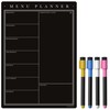 TMS Magnetic Weekly Planner with Liquid Chalk Pens, Fridge Kitchen