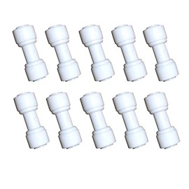 YZMSZ 1/4 inch O.D. Tube Straight Union Quick Connect fittings RO Water Filters set of 10.