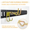 2-Pack E-Track Heavy Duty Shovel Hanger, Anti-Slip Double Layer Hooks