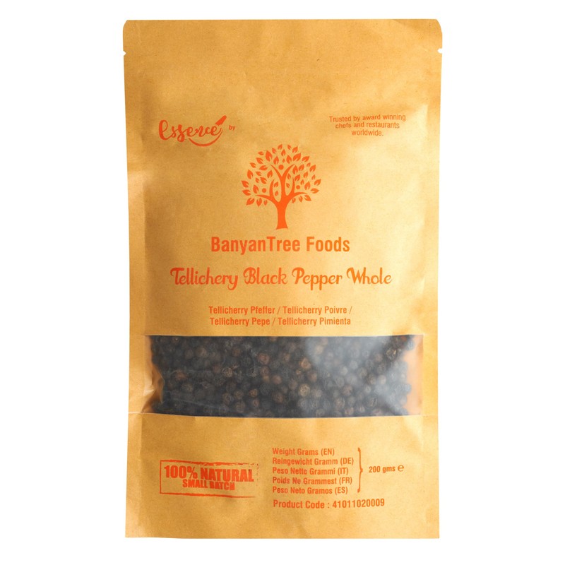BanyanTree Foods Black Pepper Whole | Tellicherry Black Pepper Whole