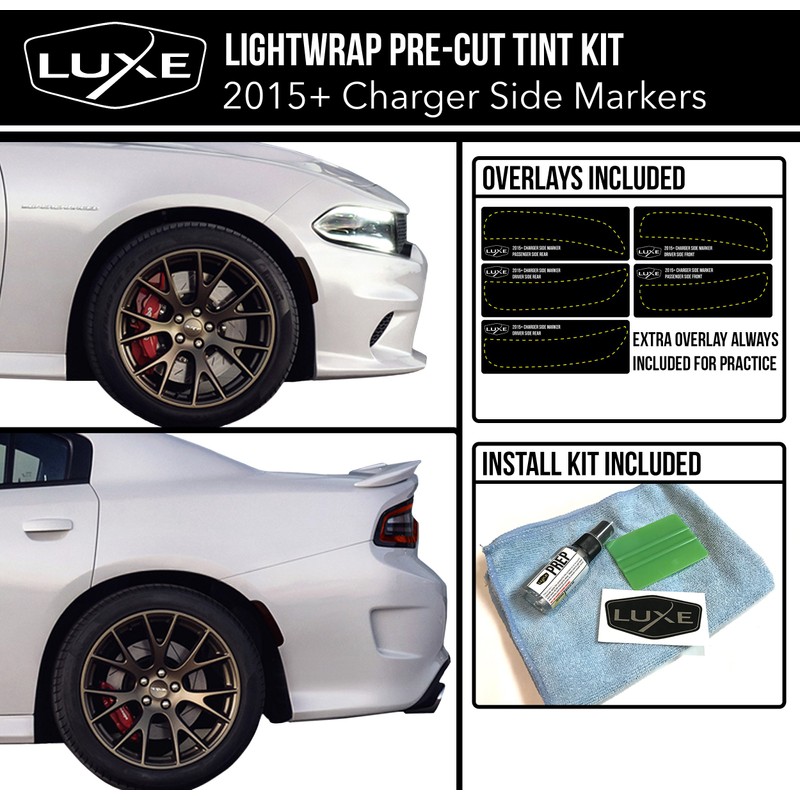 Luxe Auto Concepts 2015+ Dodge Charger Side Marker Pre-Cut Tint