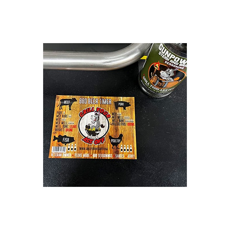 GYAO BBQ Beer Timer Magnet by Grill Your As* Off