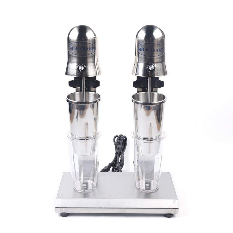 DYRABREST Household Milkshake Maker,Soft Ice Cream Maker Stainless Steel Blender-Double