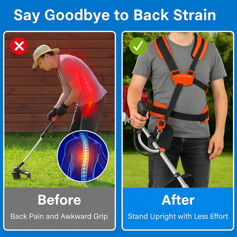 Qicai Xiaolu Weed Eater Strap – Padded Single & Double