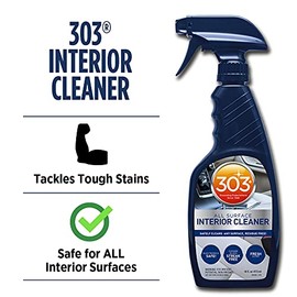 303 Products 303 Products 30588CSR Interior Cleaner - Safely Cleans Any Surface, Residue Free - Safe for Use on Touchless Touch Screens, Including LCD - Cleans Glass Streak Free, 16 fl. oz. Packaging May Vary
