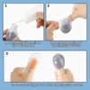 2pcs Toe & 2pcs Finger Covers, Silicone Waterproof Durable Finger