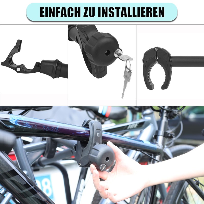 Warmfay Black Frame Holder Long 32 cm, Lockable Wheel Frame