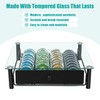 ROWISE Coffee Pod Drawers, Crystal Tempered Glass Pod Holder Drawer
