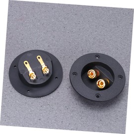 FELTECHELECTR Speaker Plugs 2pcs Car Stereo Screw Cup Connectors Speaker Terminal Box Subwoofer Plugs