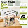 Skroam 4PCS Cereal Containers Storage [4L/135.2 oz], Airtight Food Storage