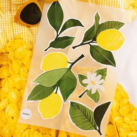 Stickly Iron-On Transfer Lemons Set, DIN A4 for Iron-On Decoration, Clothing Repair of T-Shirts, Hoodies, Jeans for Children, Adults View