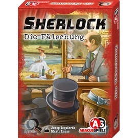 ABACUSSPIELE 48213 Sherlock The Fake, Crime Card Game, Silver