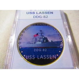 US NAVY - USS LASSEN (DDG-82) Challenge Coin