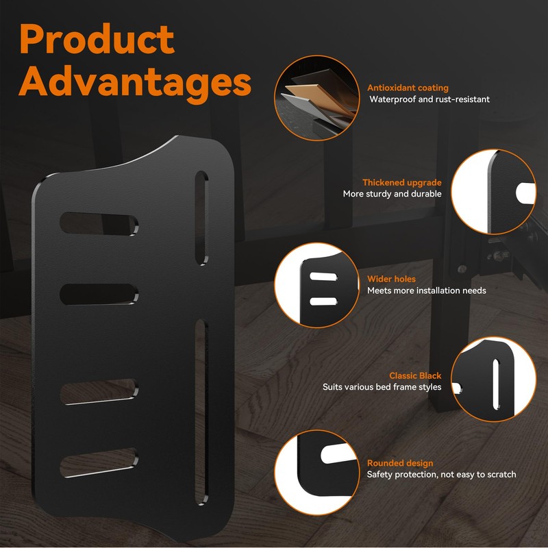 YUEYIN Headboard Adapter Bracket for Connecting and Adjusting Bed Frame