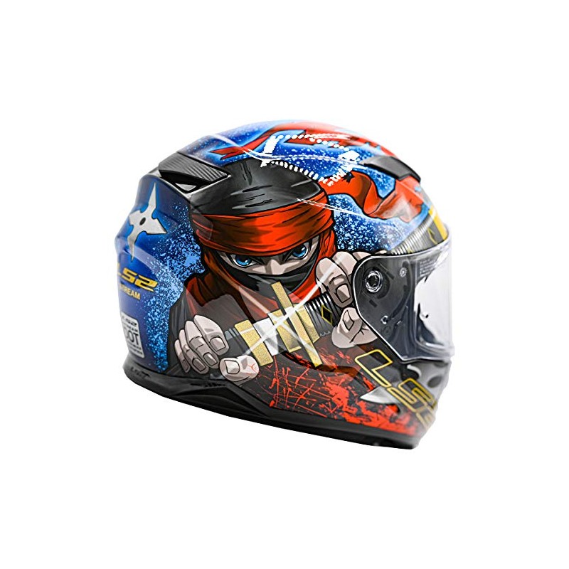 LS2 Helmets Full Face Stream Evo Street Helmet (Ninja Red